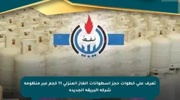 تعرف على خطوات حجز إسطوانات الغاز المنزلي 11 كجم عبر منظومة شركة البريقة الجديدة